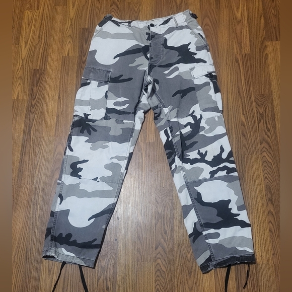 U.S. Army Hot Weather Woodland Camo BDU Combat Trousers Men’s W27 Military Style - Picture 2 of 10